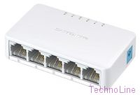 Коммутатор 5port Mercusys MS105