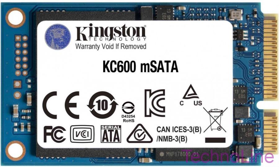 Накопитель SSD mSata 256Gb Kingston SKC600MS/256G