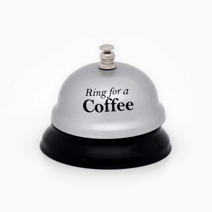 Звонок настольный "Ring for a coffee", 7.5 х 7.5 х 6 см