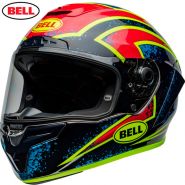 Шлем Bell Race Star DLX Flex Xenon, Черно-красно-желтый