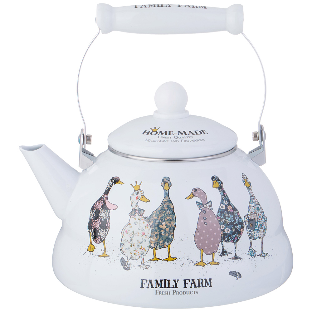 ЧАЙНИК AGNESS ЭМАЛИРОВАННЫЙ СЕРИЯ "FAMILY FARM", 3 Л