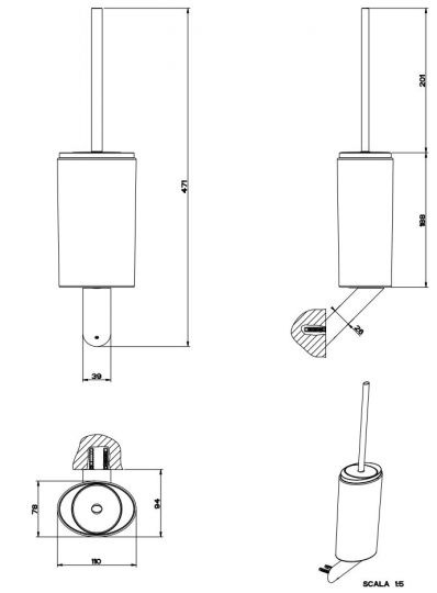 Gessi Ovale Ёршик 25620 ФОТО