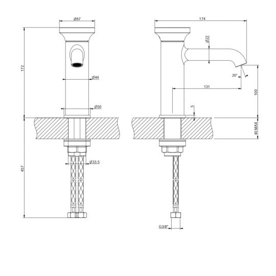 Смеситель Gessi Origini 66002 ФОТО