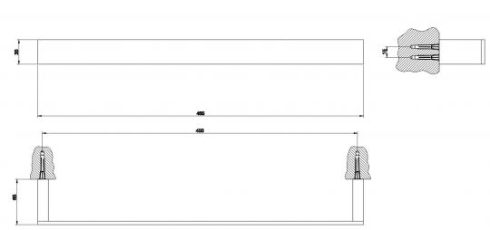 Gessi Rettangolo Полотенцедержатель 20900 45 см ФОТО