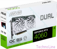 Видеокарта GeForce RTX 4060 8Gb Asus DUAL-RTX4060-O8G-WHITE