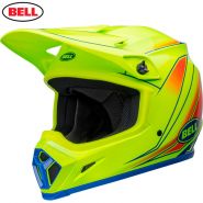 Шлем Bell MX-9 Mips Zone, Желто-сине-красный