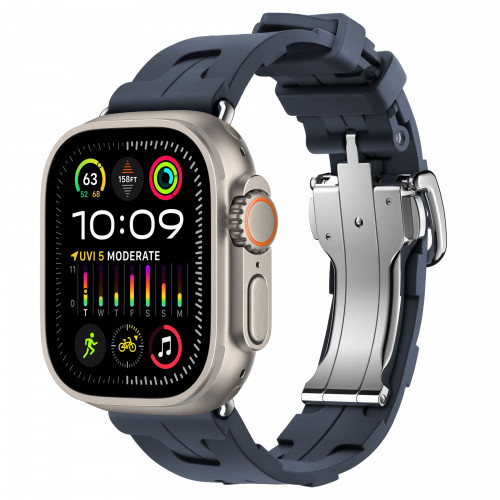 Apple Watch Hermes Ultra 2 49mm Titanium Kilim Navy