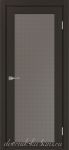 Межкомнатная дверь ТУРИН 501.2 ЭКО-шпон Венге, стекло - Пунта бронза