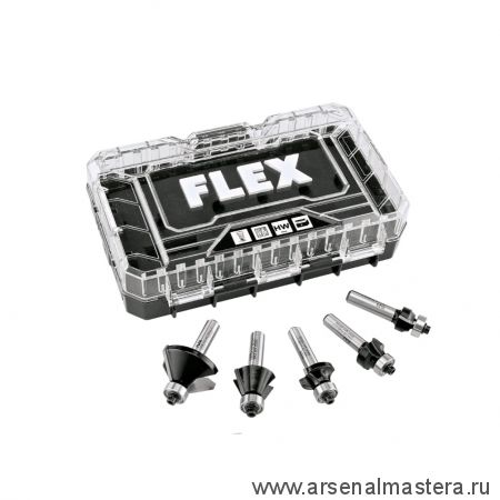 Новинка! Набор кромочных фрез 5 шт в боксе CER BIT SET1 Flex 532011