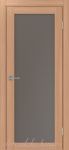 Межкомнатная дверь ТУРИН 501.2 ЭКО-шпон Ясень тёмный. стекло - Крезет бронза