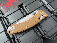 Нож Microtech Amphibian Ram-Lok S/E Fluted Tan