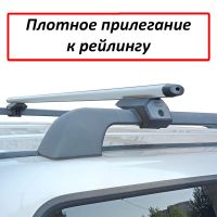 Багажник на крышу - аэродинамические дуги на рейлинги УАЗ Патриот, ЕД Арго