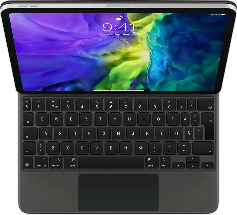 Клавиатура Apple Magic Keyboard with Trackpad для iPad Pro 11 (1th,2th,3th gen) и iPad Air (4th gen) русская (нейлон с подставкой) (черный) (MXQT2)