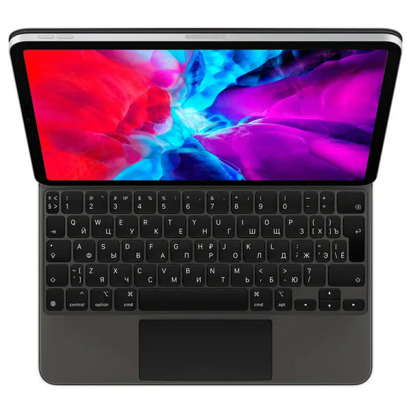 Клавиатура Apple Magic Keyboard with Trackpad для iPad Pro 12.9 (3th and 4th generation) русская (нейлон с подставкой) (черный) (MXQU2)