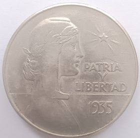 1 песо (регулярный выпуск) Куба 1935