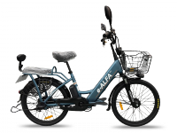 Электровелосипед GREEN CITY e-ALFA new (2024) (Голубой)
