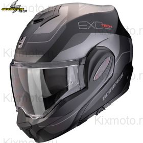 Шлем Scorpion Exo-Tech Evo Pro Commuta, Черно матовый-серебристый