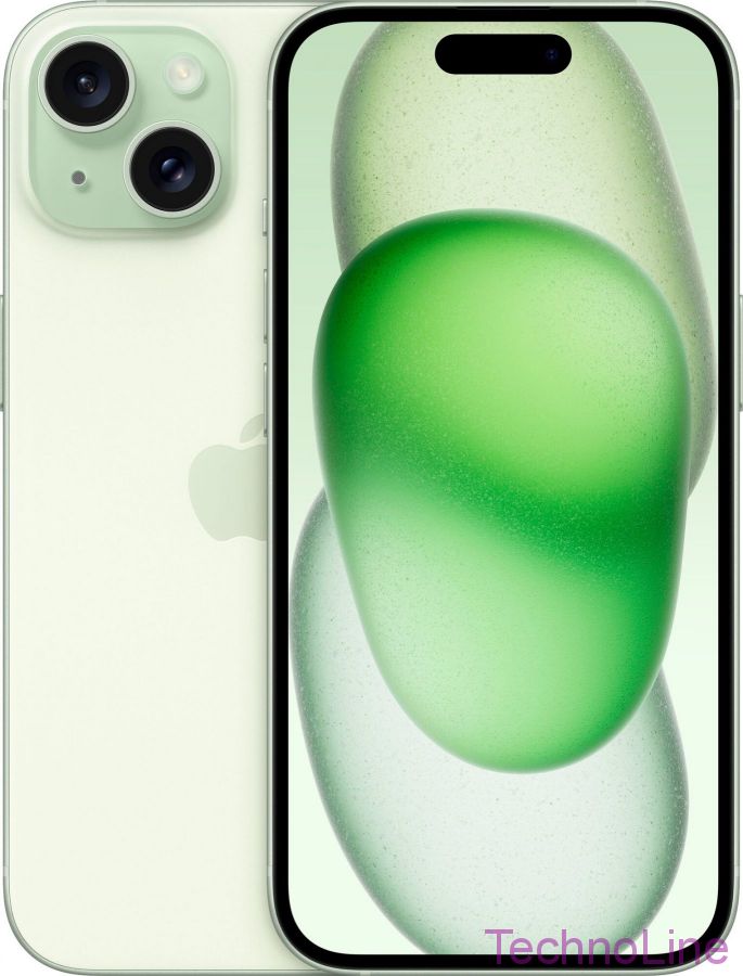 Смартфон Apple iPhone 15 128 ГБ, зелeный 2SIM [Hong Kong]