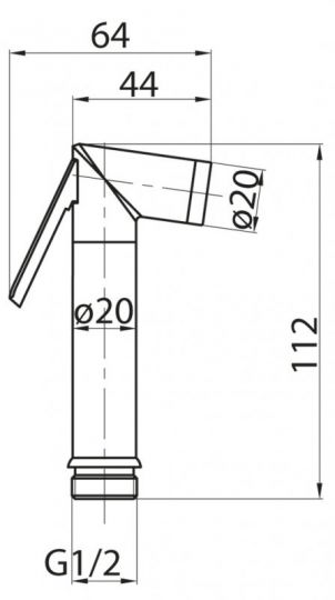 Гигиенический душ Cezares CZR-ID1-01 схема 2
