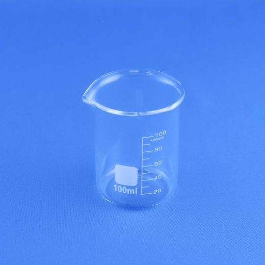 Стакан лабораторный низкий 5drops Н-1-100, 100 мл, стекло Boro 3.3, градуированный