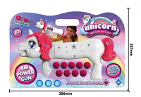 Бластер Unicorn розовый с мягкими пулями (9 шт) в блистере