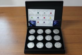 Самоа Набор 12 монет 5 долларов "12 Олимпийских богов в зодиаке" UNC
