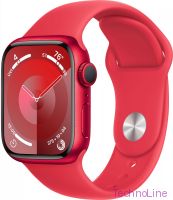 Умные часы Apple Watch Series 9 41 мм Aluminium Case GPS LTE, (PRODUCT)RED Sport Band M/L