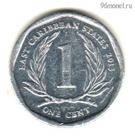 Восточно-Карибские государства 1 цент 2013